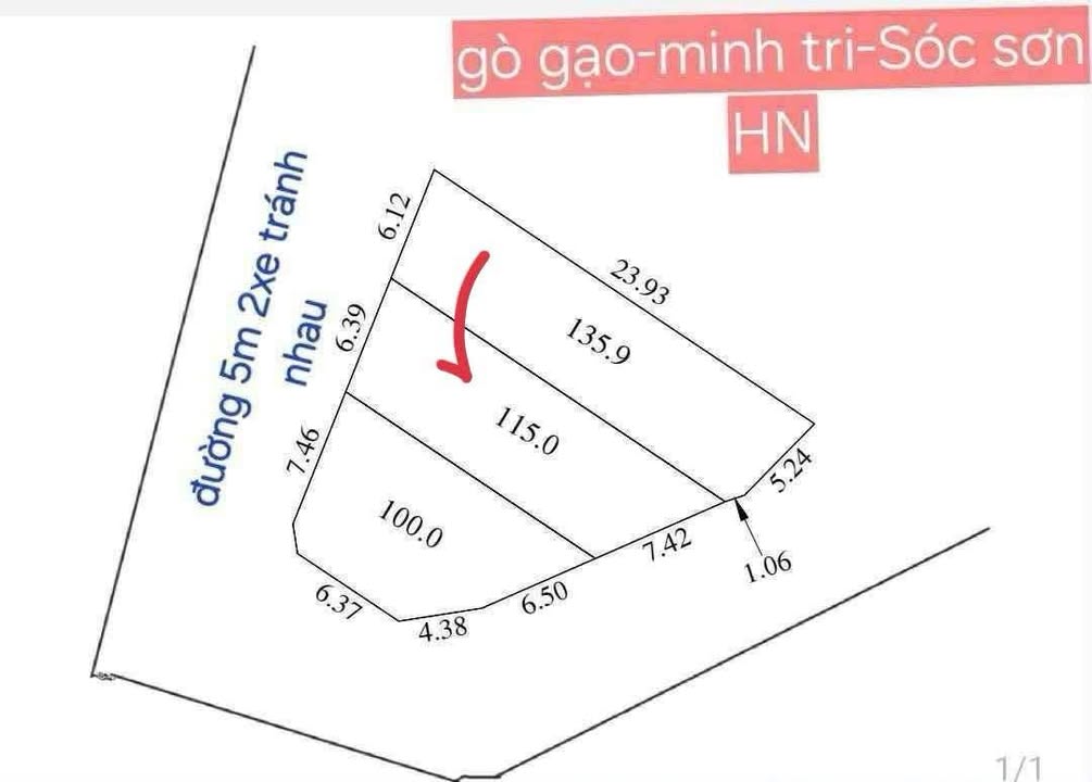 Đất thổ cư Gò Gạo, Minh Trí 115m² giá chỉ 500 triệu - Cơ hội đầu tư tuyệt vời!