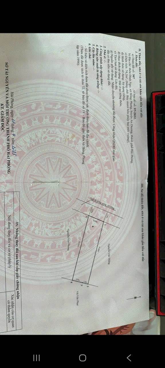 Đất nền An Phong, An Dương 74m² giá 900 triệu - Tiềm năng sinh lời cao!