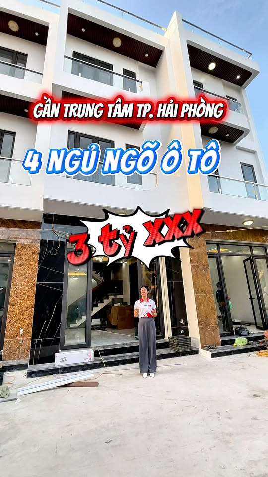 Nhà 3,5 tầng tại An Đồng, Hải Phòng 50m² giá 3.7 tỷ - Thiết kế hiện đại, full nội thất!