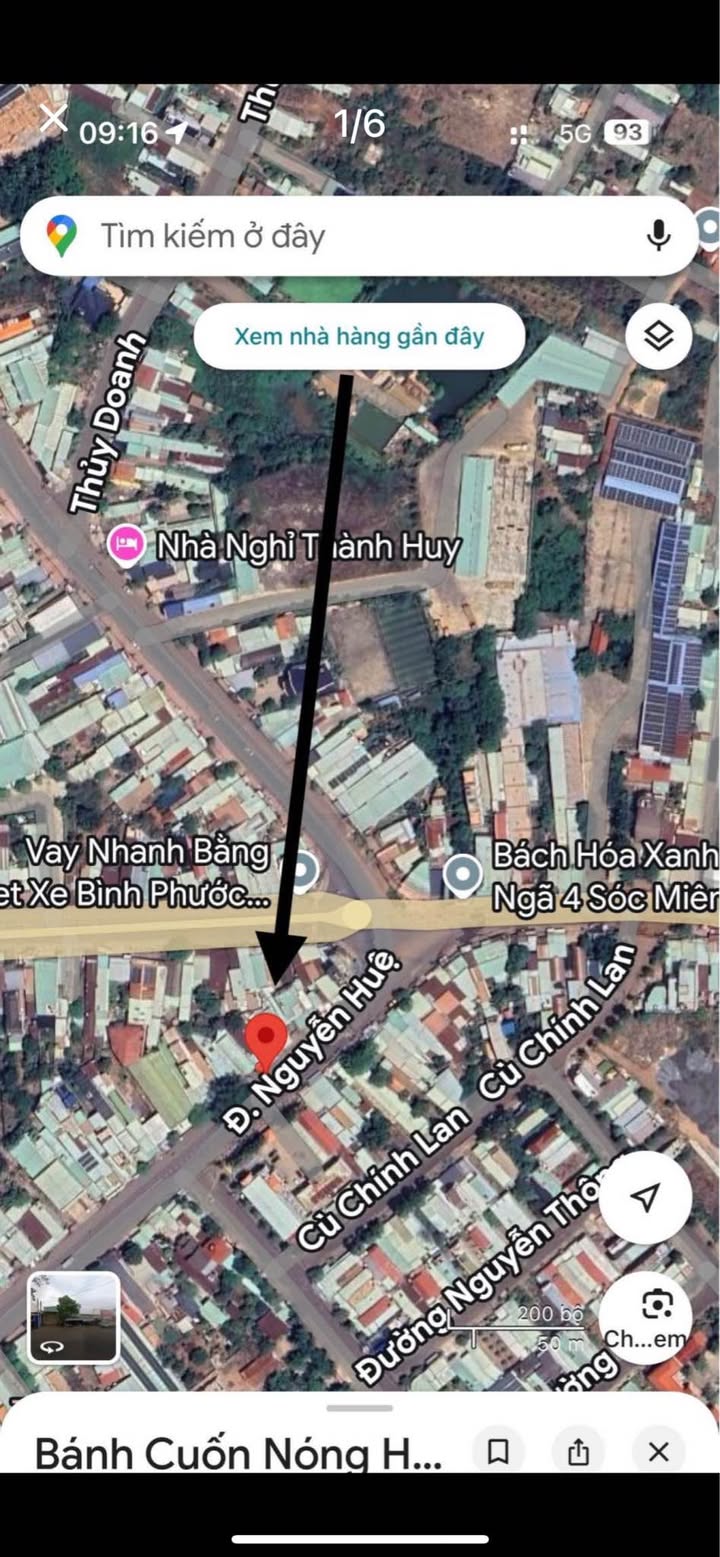 Bán gấp FrontHouse mặt tiền đường Nguyễn Huệ, Đồng Xoài 862m², giá 10.5 tỷ - Đầu tư sinh lời!