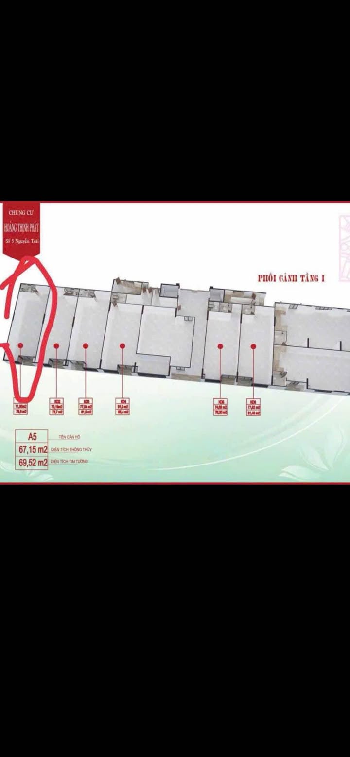 Shophouse Chung cư Hoàng Thịnh Phát Vinh 71m² giá 3.4 tỷ - Cơ hội đầu tư sinh lời!