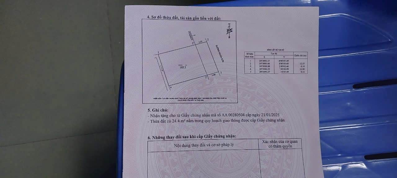 Đất nền Nghi Ân 103m² giá 2.7 tỷ - Gần trường cấp 2, đường rộng thông thoáng!