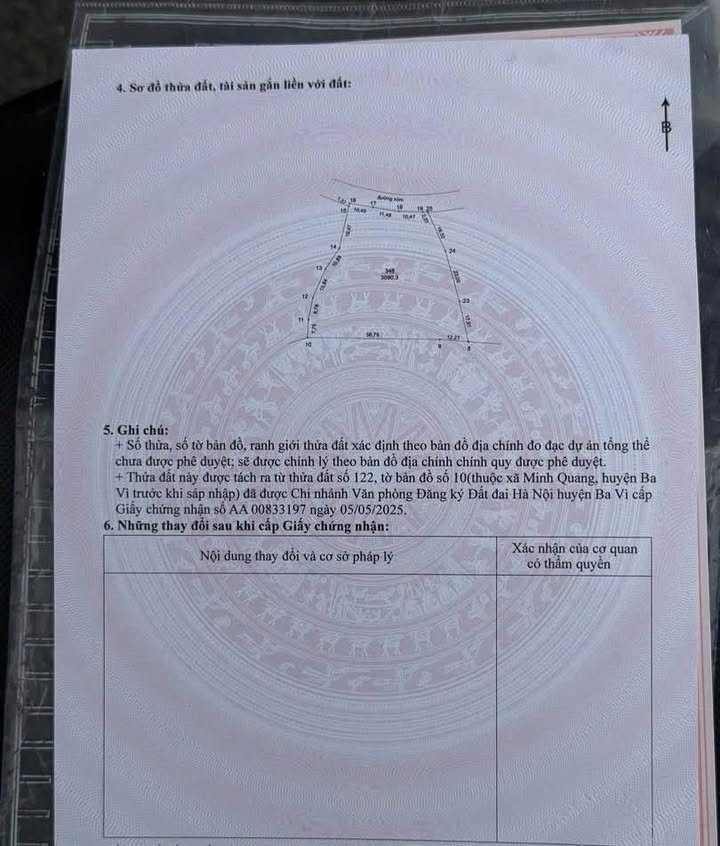 Đất thổ cư 3090m² thôn Dy, xã Ba Vì, Hà Nội - Chính chủ bán gấp!