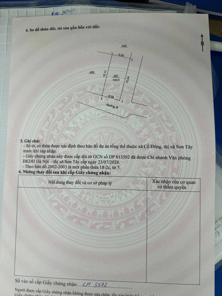 Đất nền thôn Đồng Trạng, xã Đoài Phương, 100m² giá 4 tỷ - Đầu tư sinh lời ngay!