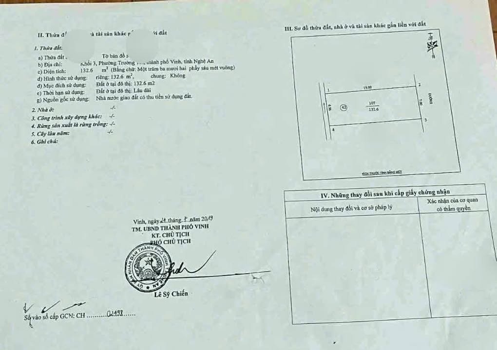 Đất Kinh Doanh Trần Huy Liệu, Vinh 132.5m² giá 6.46 tỷ - Vị trí siêu đắc địa!
