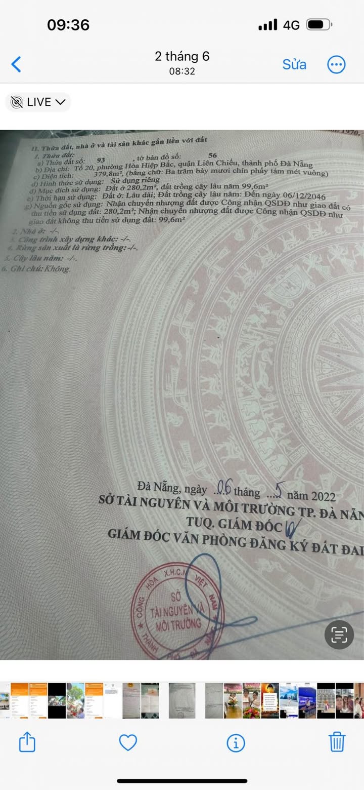 Đất nền 380m² đường Nguyễn Văn Cừ, quận Liên Chiểu - Giá chỉ 3 tỷ