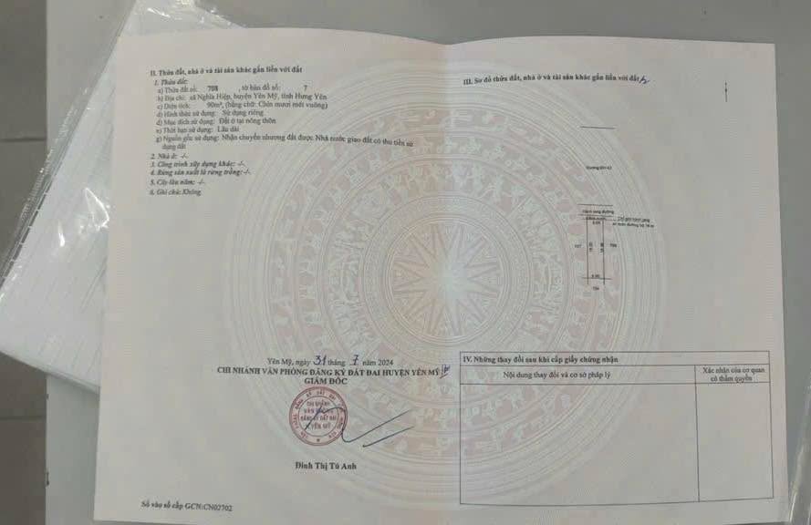 Đất kinh doanh trục chính Nghĩa Hiệp Yên Mỹ 90m² - Cơ hội đầu tư hiếm có!