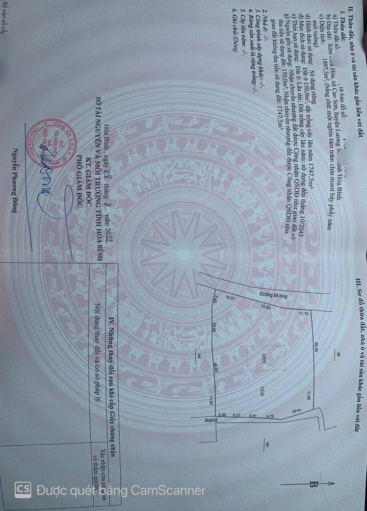 Đất thổ cư Lương Sơn 2250m² giá 3 tỷ - Đầu tư sinh lời ngay!