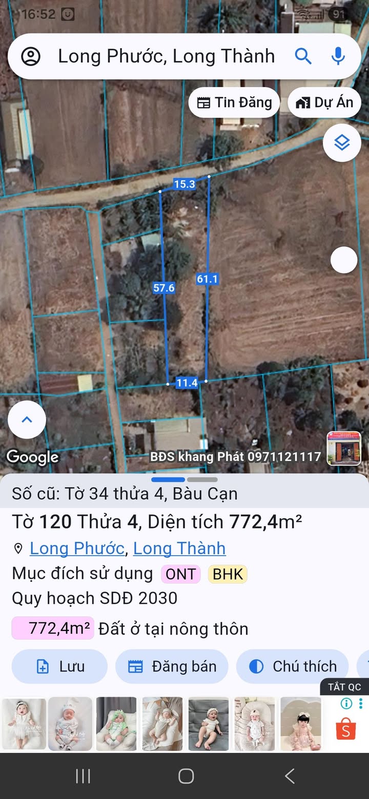 Đất nền ấp 6 Bàu Cạn 900m² giá 2 tỷ - Sổ hồng riêng, tiện ích đầy đủ!