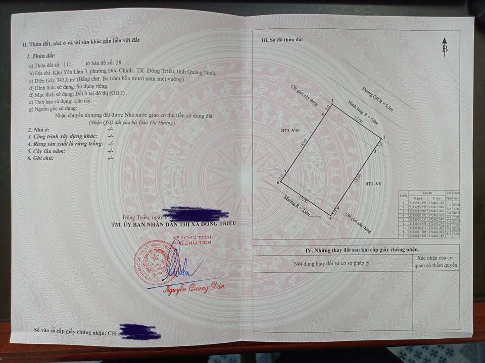 Đất phân lô Yên Lâm 3, Đức Chính, Đông Triều 345m² giá 14 triệu/m² - Đầu tư sinh lời cao!