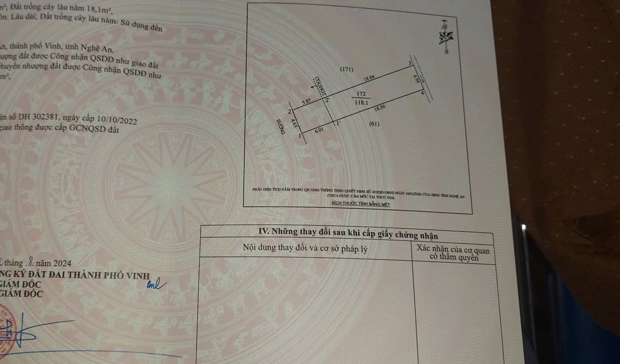 Đất mặt đường Kim Khánh, Nghi Ân 118.1m² giá 3 tỷ - Đầu tư sinh lời tuyệt vời!