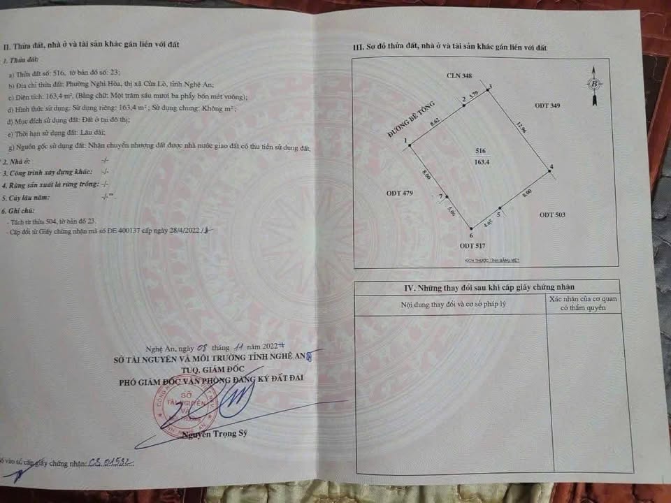 Đất Cửa Lò đường Hoàng Văn Cư 163m² giá 1.5 tỷ - Cơ hội đầu tư tuyệt vời!