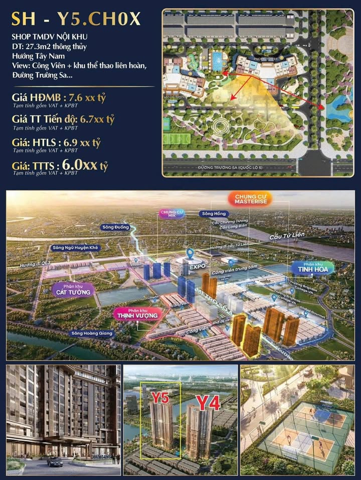 Shophouse Y5 Pacific Đông Anh 27.3m² giá thỏa thuận - Cơ hội vàng cuối cùng!