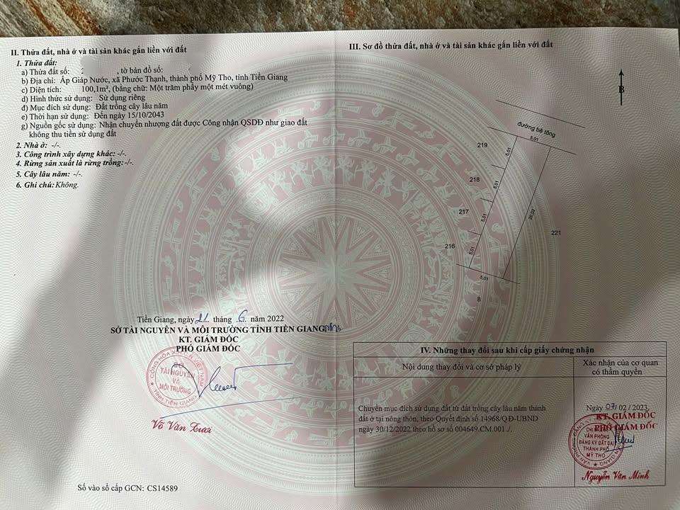 Đất nền 100m² xã Phước Thạnh, Mỹ Tho giá 700 triệu - Tiềm năng tăng giá cao!
