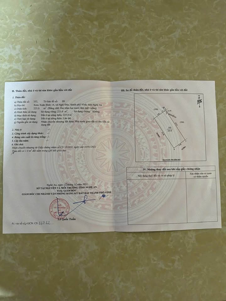 Đất mặt đường Nguyễn Phi Ỷ Lan, Nghi Đức 225m² giá 5.7 tỷ - Vị trí đẹp, kinh doanh thuận lợi!