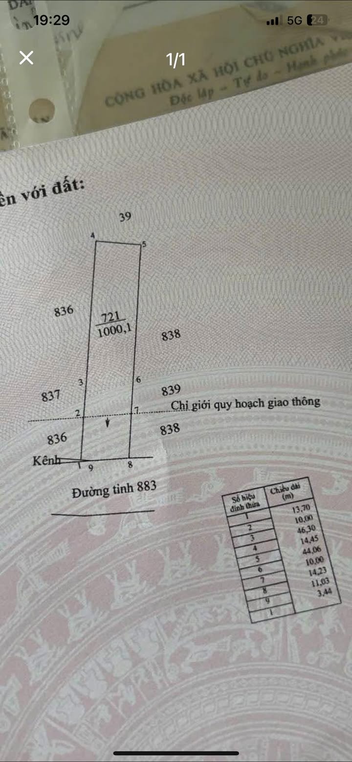 Đất nền phường Phú Tân Bến Tre 1000m² giá 1.6 tỷ - Vị trí đắc địa, thuận lợi đầu tư!