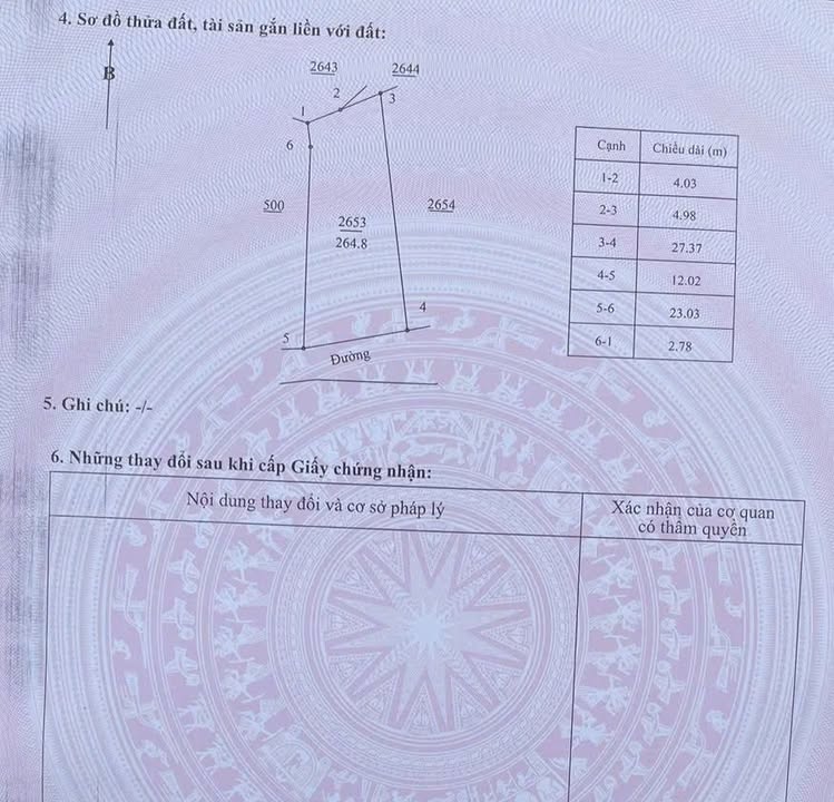 Lô đất ở xã Bình Trung 264m² giá 600 triệu - Cơ hội đầu tư hấp dẫn!