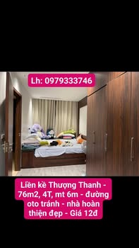 Nhà liền kề Thượng Thanh 76m² giá 12 tỷ - Hoàn thiện đẹp, ô tô tránh nhau!