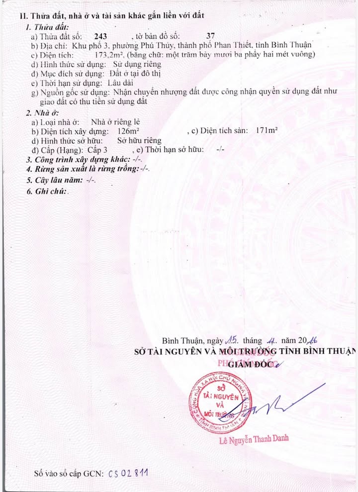 Bán gấp FrontHouse mặt tiền Thủ Khoa Huân, Phan Thiết 171m² - Cơ hội đầu tư tuyệt vời!