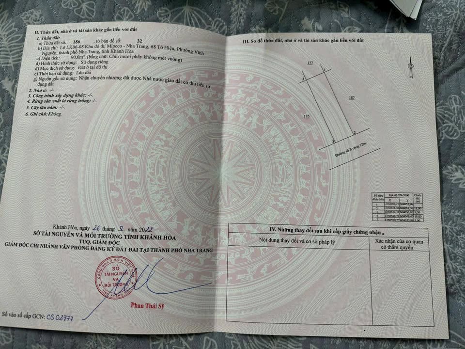 Đất nền Mipeco Nha Trang 90m² giá 7.75 tỷ - Vị trí đẹp, tiện ích đầy đủ!