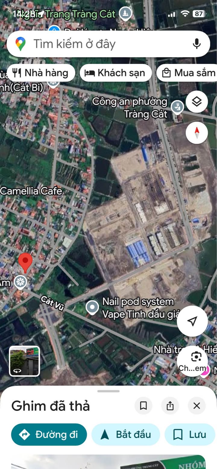 Đất mặt đường Cát Linh, Tràng Cát 99,4m² giá 4,77 tỷ - Vị trí đắc địa gần Vinhomes