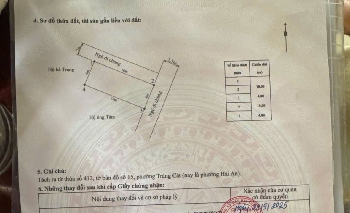 Đất góc 40m² đường Cát Khê Tràng Cát giá 1.38 tỷ - Sẵn sàng xây dựng!