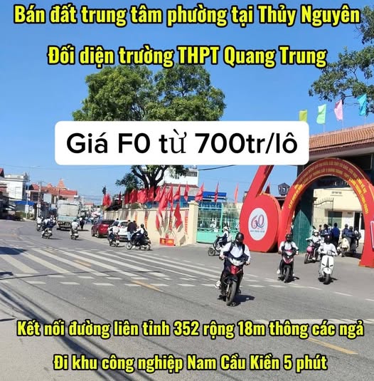 Đất nền 60m² phường Lê Ích Mộc, Hải Phòng giá 700 triệu - Đầu tư sinh lời ngay!