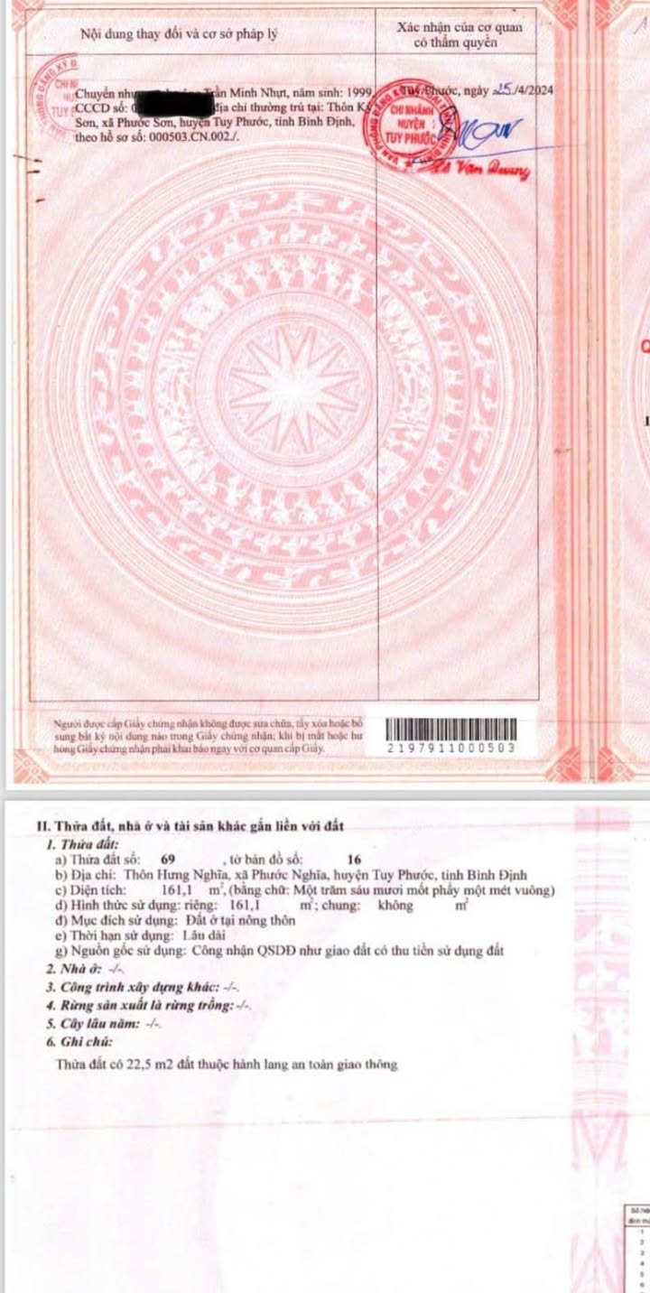 Nhà chính chủ tại xã Tuy Phước 161.1m² giá 1.2 tỷ - Đầu tư lý tưởng!