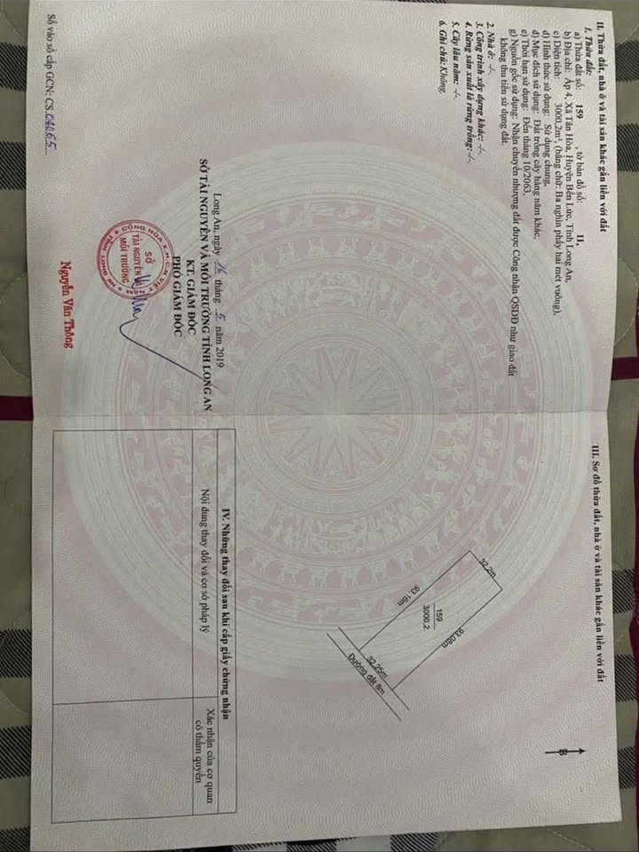 Đất vườn 3000m² tại ấp 4 Tân Hòa, Bến Lức - Giá chỉ 2.16 tỷ VND!