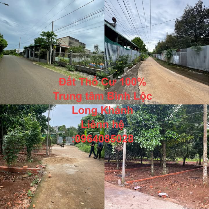 Đất nền trung tâm phường Bình Lộc, Long Khánh 280m² chỉ 900 triệu - Đầu tư sinh lời hấp dẫn!
