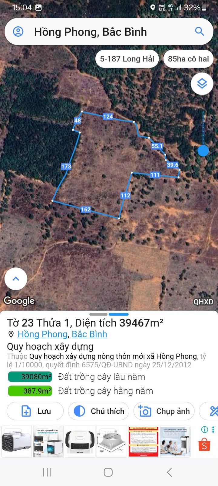 Lô đất Hồng Phong, Bắc Bình, 40,000m² - Giá tốt, chính chủ bán gấp!