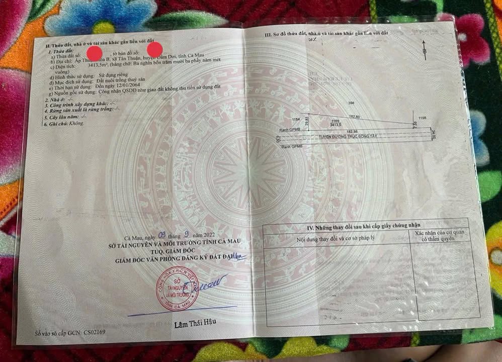 Đất nền Tân Thuận, Đầm Dơi 3413m² giá 3.89 tỷ - Đầu tư sinh lời ngay!