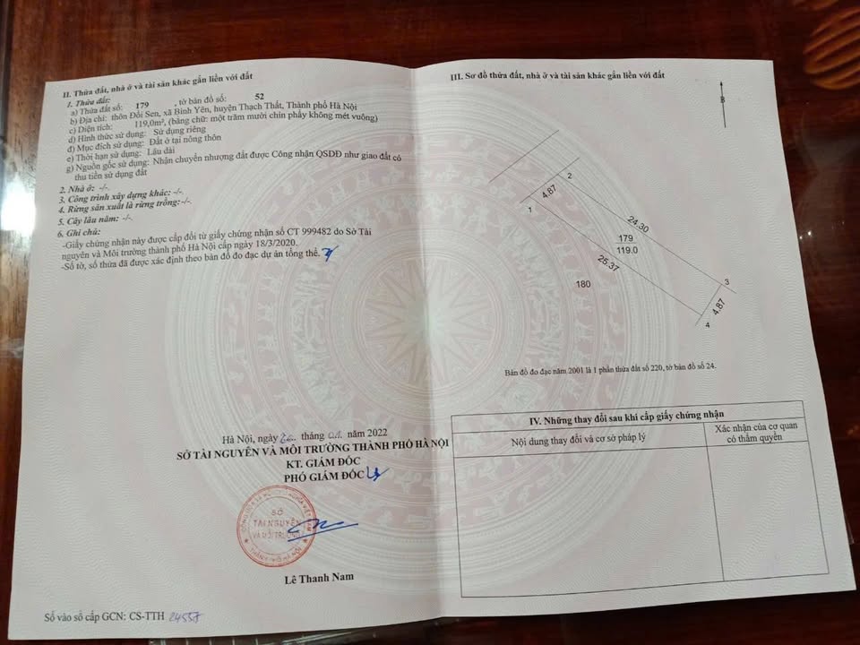 Đất thổ cư góc 119m² trục chính Đồi Sen, Thạch Thất - Giá rẻ bất ngờ!