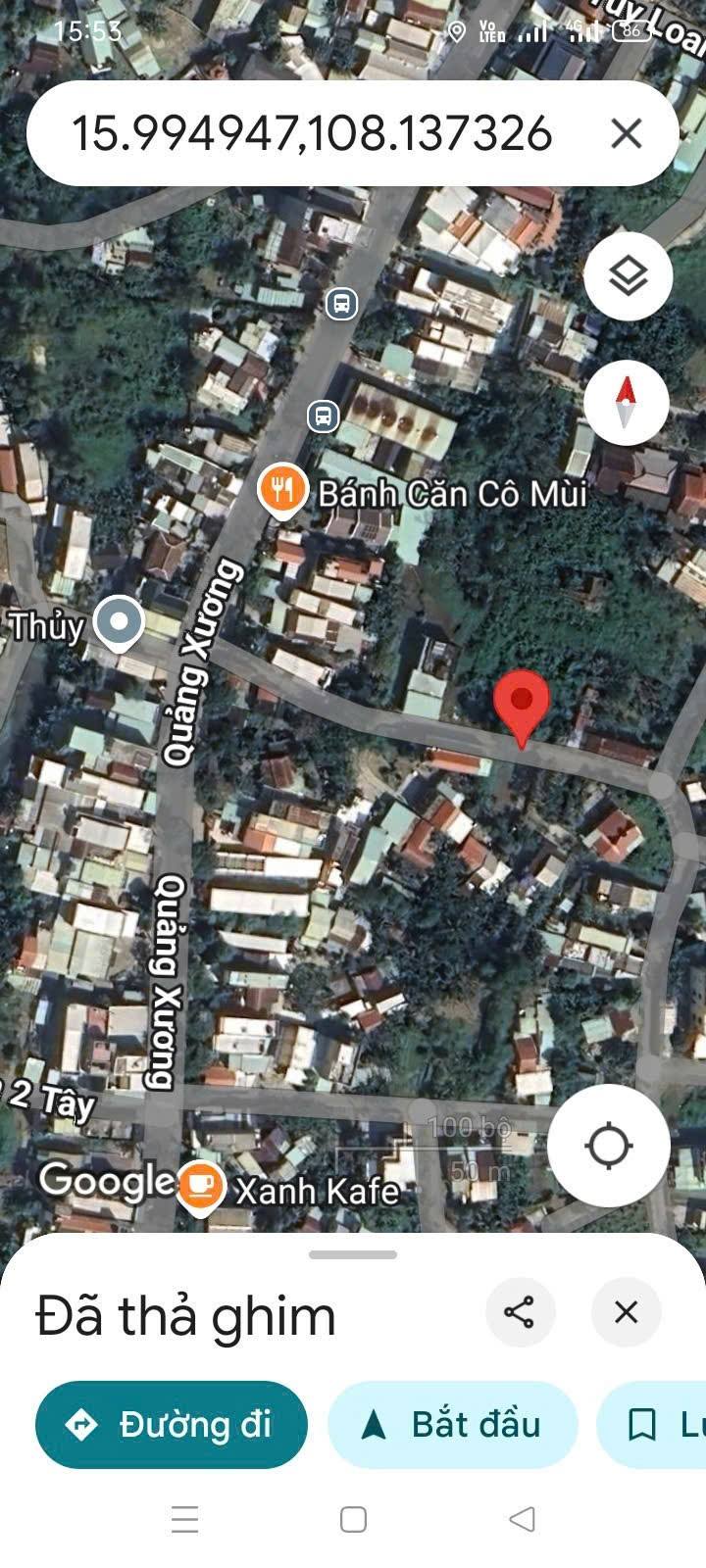 Đất nền 122m² gần chợ Túy Loan - Giá chỉ 1,5 tỷ, 2 mặt tiền đẹp!