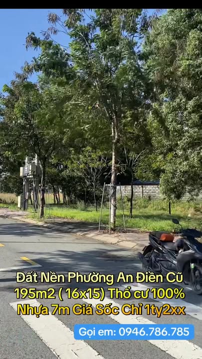 Đất nền Phường An Điền 195m² - Đường nhựa 7m, gần KCN An Điền!