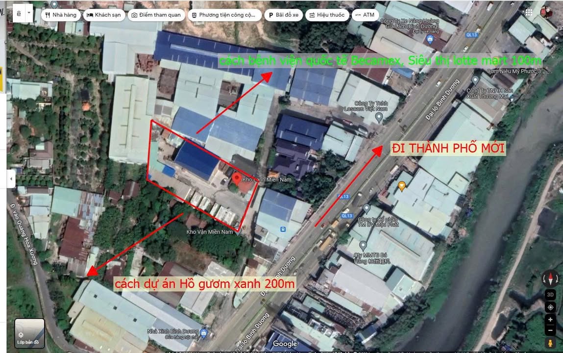 Đất nền Lái Thiêu, Thuận An 3790m² giá 115 tỷ - Vị trí vàng cho đầu tư!