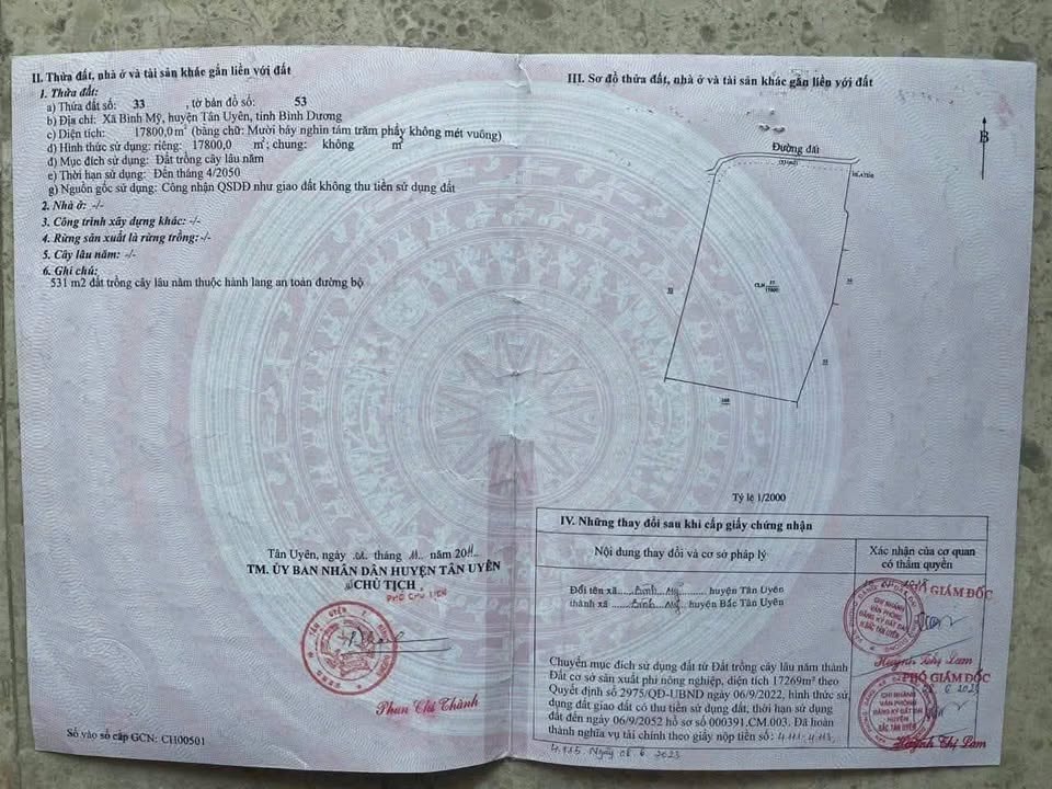 Đất SKC Tân Uyên 26.400m² giá 2,8 triệu/m² - Đường container, thương lượng ngay!