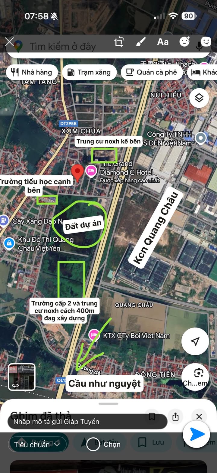 Đất nền Quang Châu, Bắc Giang 72m² - Đầu tư sinh lời cao!