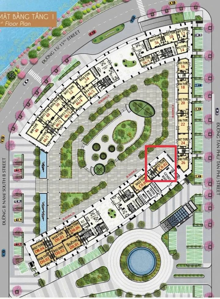 Shophouse Midtown M8 The Peak quận 7, 105m² giá 22 tỷ - Thanh toán dài hạn, hỗ trợ vay ngân hàng