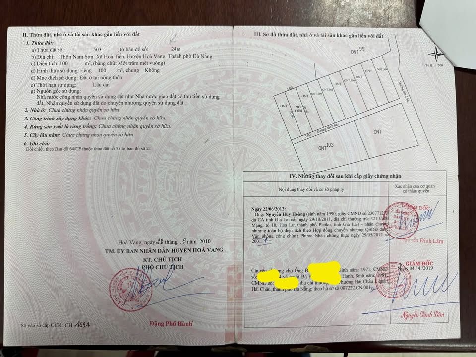 Đất nền Hòa Tiến Đà Nẵng 100m² giá 950 triệu - Đầu tư sinh lời ngay!