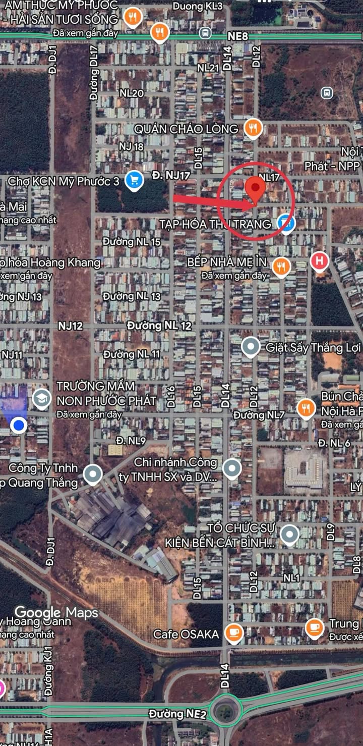 Đất nền mặt tiền đường DL12-NL16A 300m² giá 5 tỷ - Tiềm năng kinh doanh lớn!