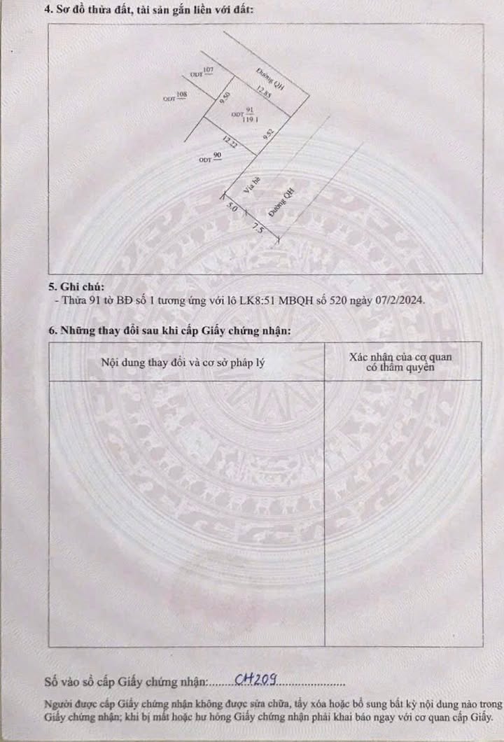 Đất nền dự án LK8-51 MBQH 520 Đồng Nhưng, 119m² giá 2.8 tỷ - Vị trí đắc địa!