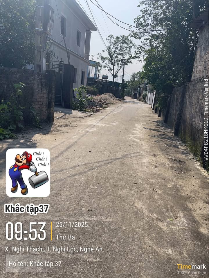 Đất nền Nghi Thạch 100m² giá 1 tỷ - Đường thông thoáng, hướng Tây