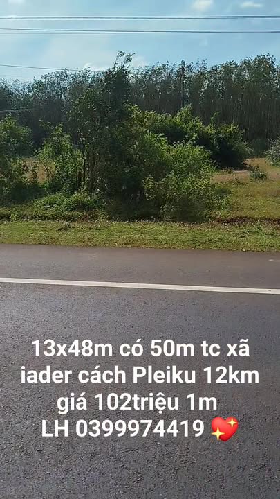 Đất nền 624m² tại Tỉnh lộ 664, xã Ia Dêr, giá 1.326 tỷ - Thích hợp kinh doanh