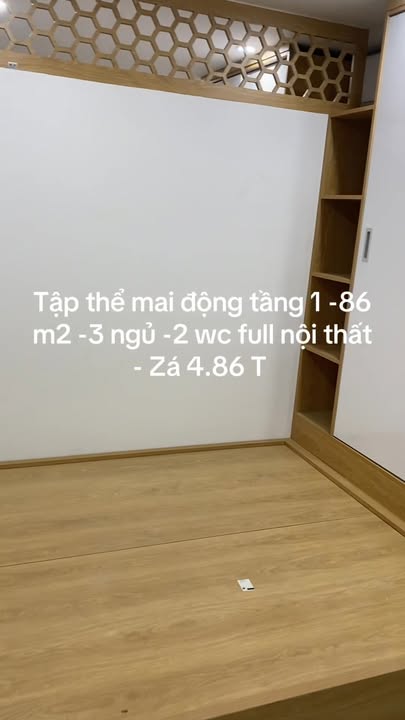 Căn hộ tập thể Mai Động 86m² giá 4.86 tỷ - Sổ đỏ chính chủ, full nội thất!