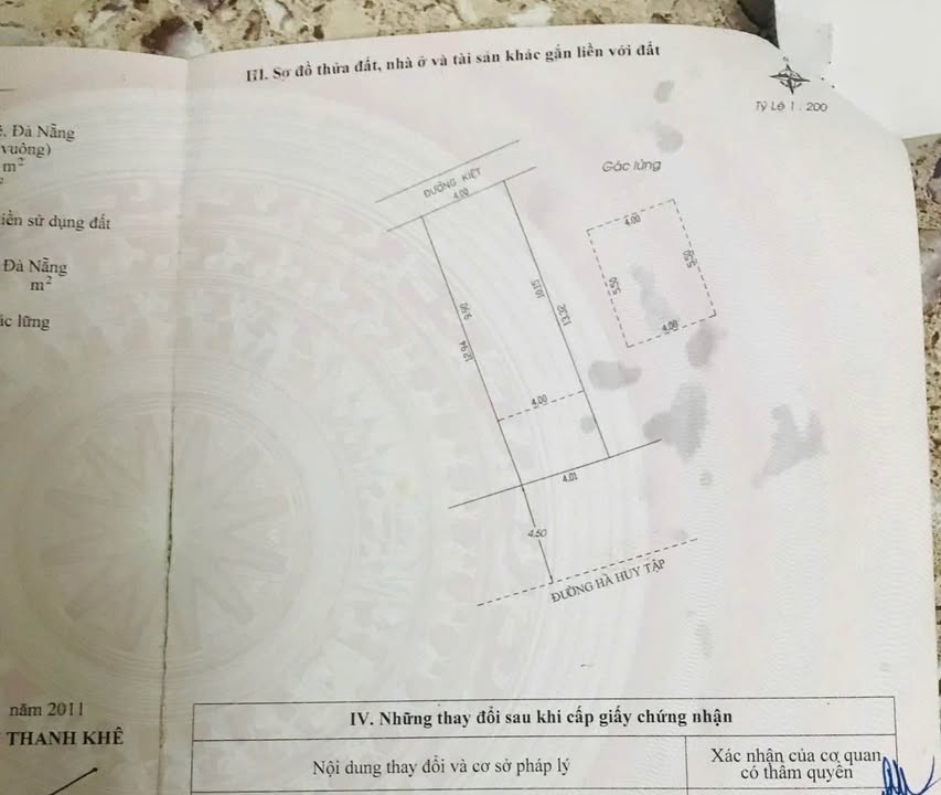 Nhà 2 tầng mặt tiền đường Hà Huy Tập, Thanh Khê, Đà Nẵng 52m² giá 6 tỷ - Cơ hội kinh doanh tuyệt vời!