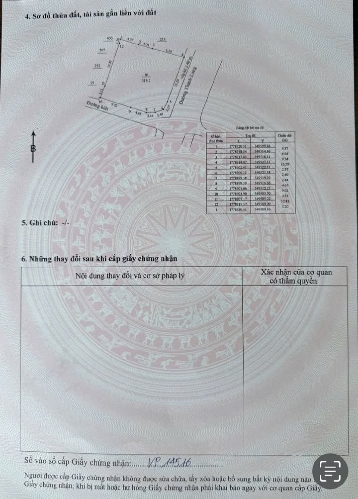 Đất nền lô góc đường Thanh Long, Hải Châu 319m² giá 20 tỷ - Cơ hội đầu tư tuyệt vời!