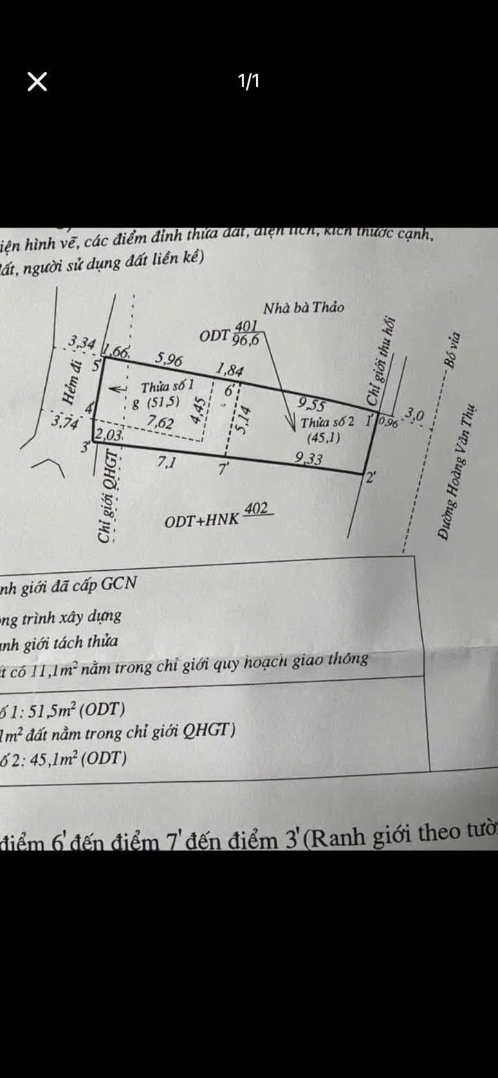 Đất mặt tiền đường Hoàng Văn Thụ, Quy Nhơn 51m² giá 2.6 tỷ - Cơ hội đầu tư hấp dẫn!