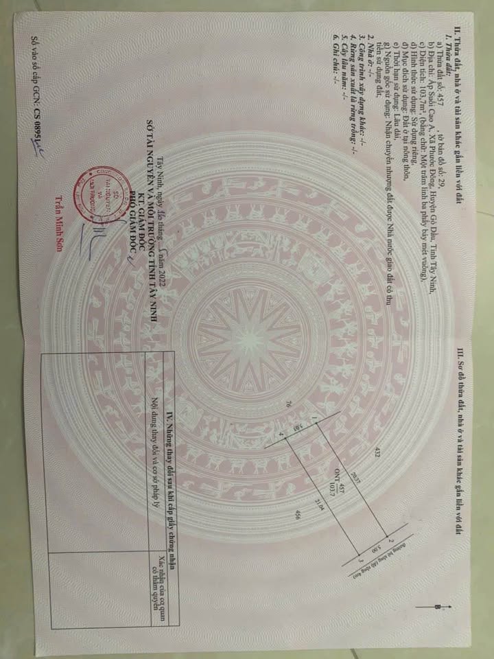 Đất nền KCN Phước Đông 105m² giá 650 triệu - Đường ô tô 6m, sổ hồng chính chủ!