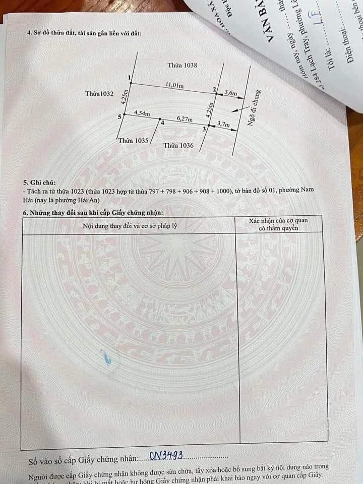 Đất mặt ngõ Hàng Tổng Hải Phòng 46.2m² giá 2.2 tỷ - Vị trí đẹp, ô tô đỗ tận cửa!